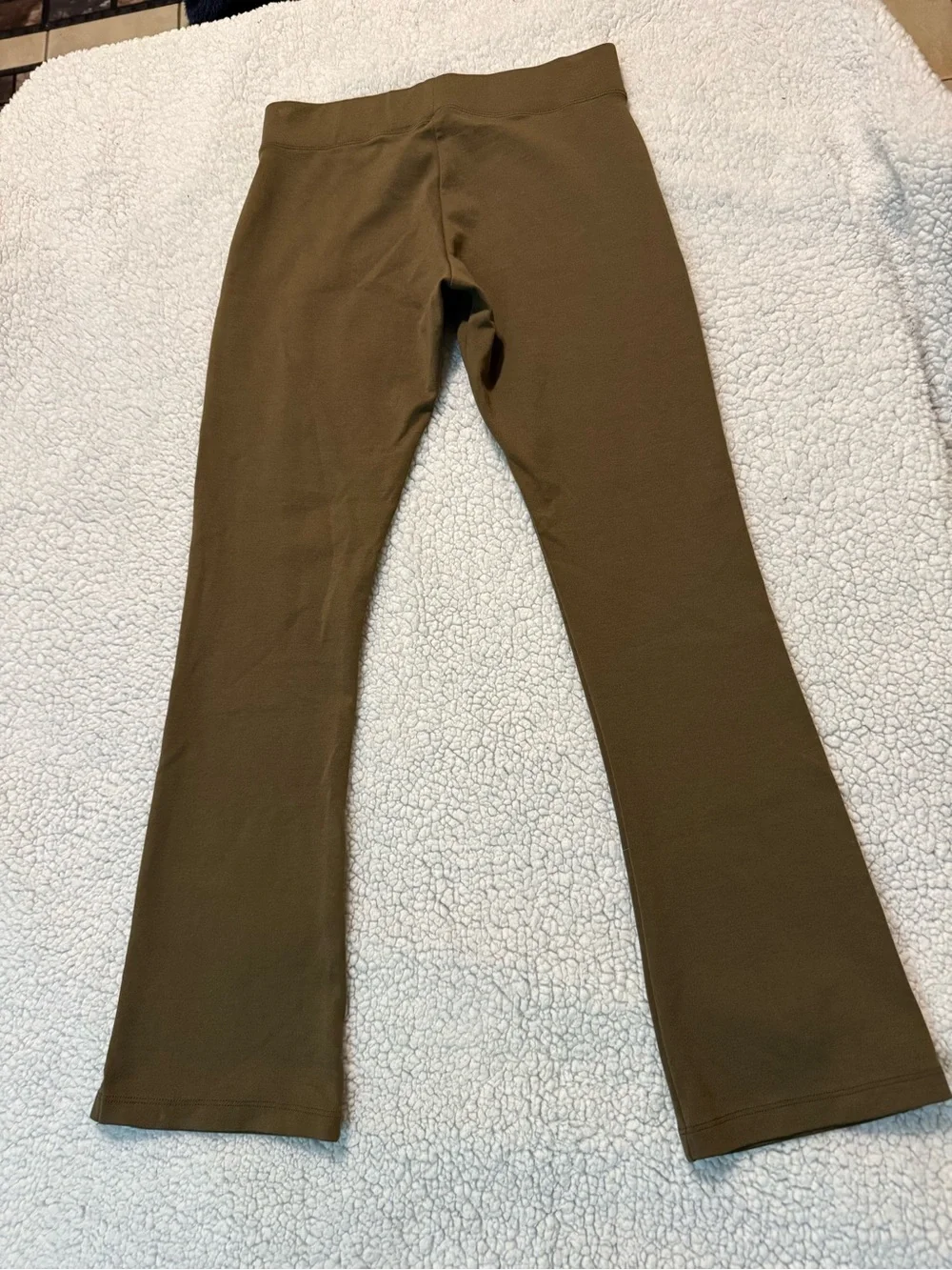 American Giant Kids Olive Leggings with Bootcut
